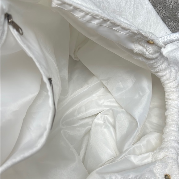 White terry cloth Tote beach Bag - Picture 6 of 7